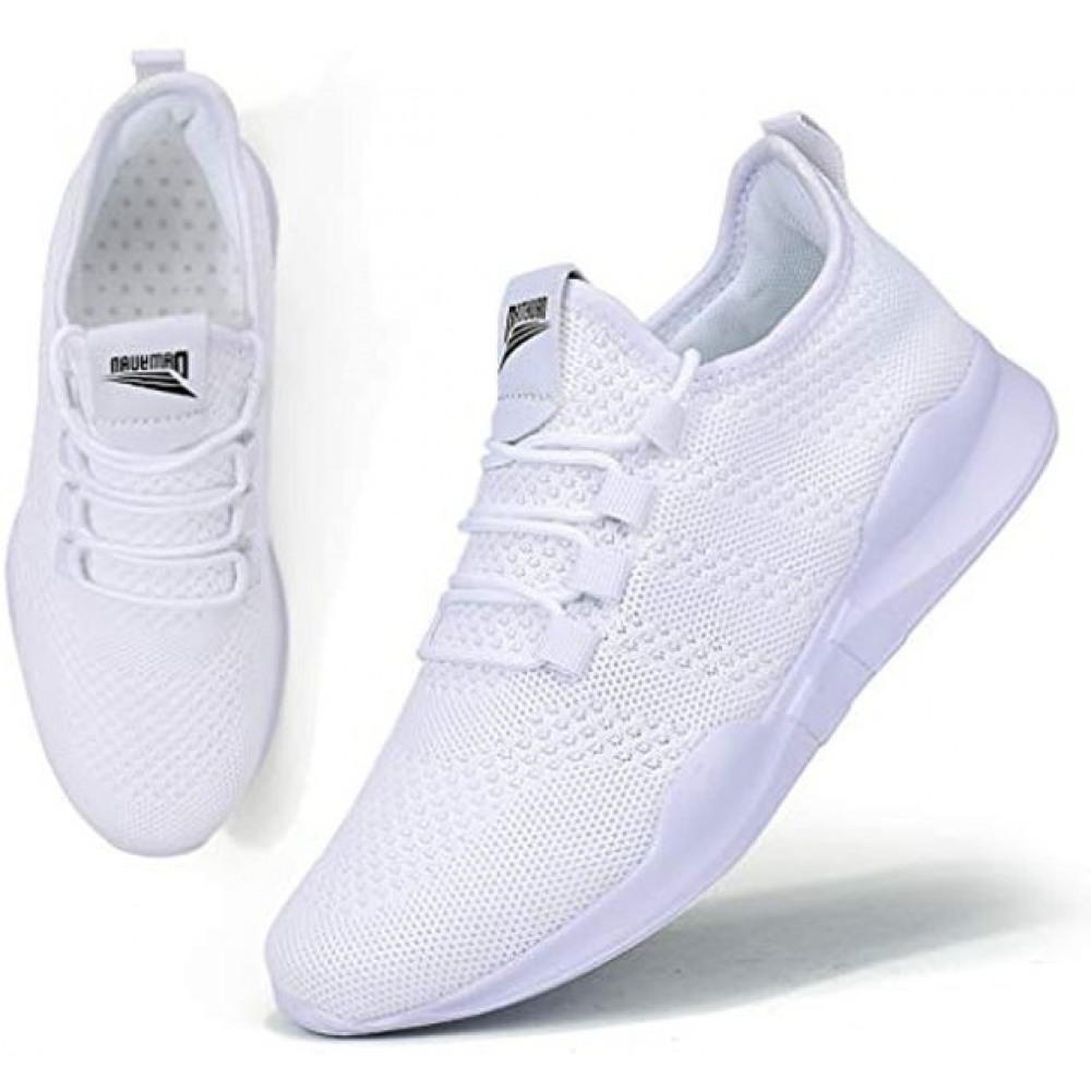 Women's Walking Shoes Tennis Sneakers Casual Lace Up Lightweight Running Shoes White